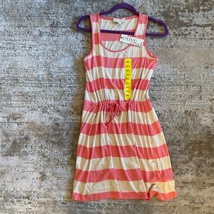 Ladies summer romper with drawstring waist. Brand new! Small, but generous small